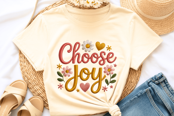 Choose Joy Embroidery PNG Review