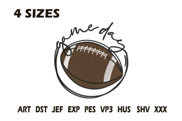 Football Game Day Embroidery