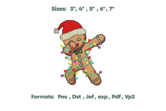 Gingerbread Christmas Embroidery