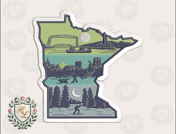 Layers of Minnesota Embroidery Files